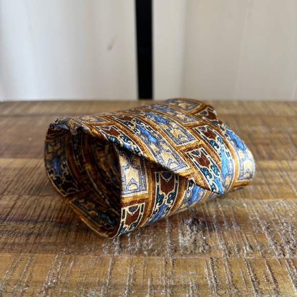 Ermenegildo Zegna Other - Ermenegildo Zegna Bronze Architecture Window Luxury Silk Tie 59” Long 4” Wide